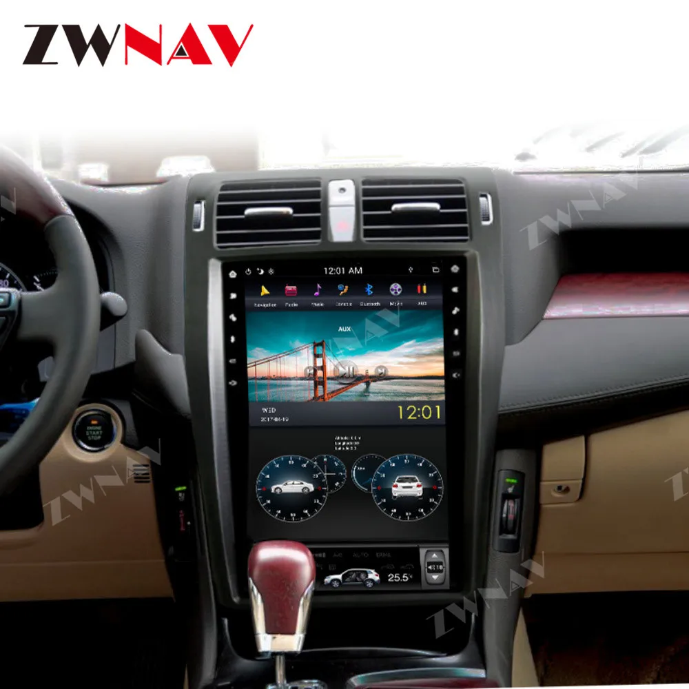Android 8,1 PX6 4G rom Tesla стиль Автомобильный gps навигация для TOYOTA CROWN триая 13-я Автомобильный мультимедийный плеер радио магнитофон