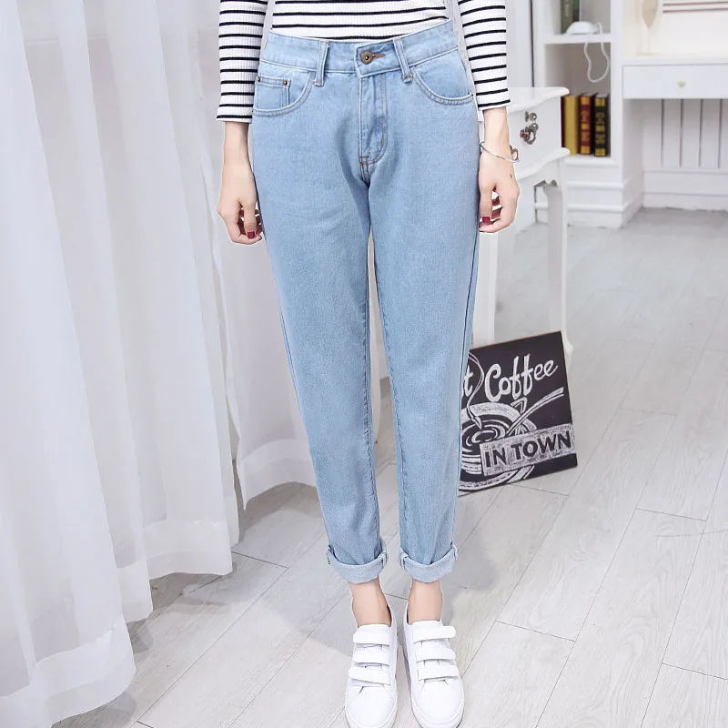 Celana Jeans Wanita Pinggang Tinggi 