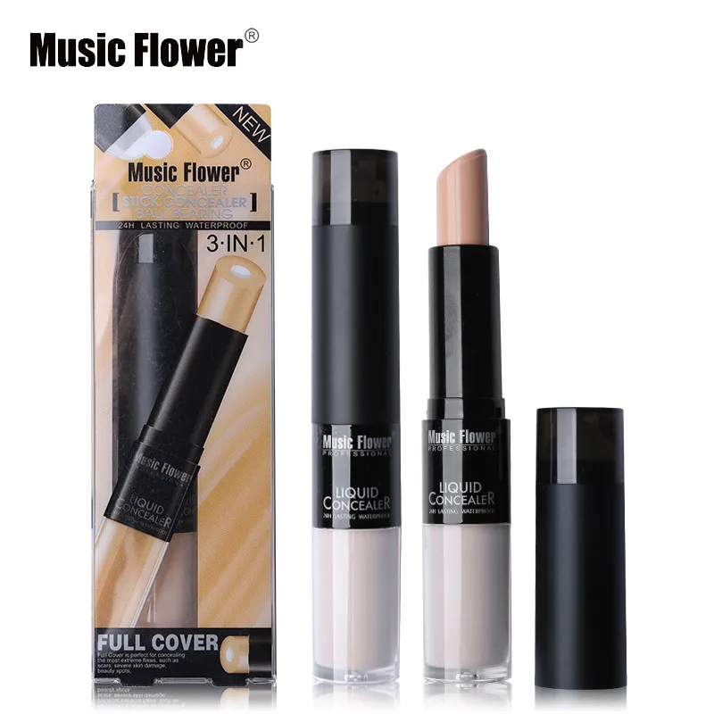 

Face Makeup 8 Colors Rotating Concealer Oil Free Perfect Coverage Contour Concealing Stick Nude 3D Face Base Foundation Cosmetic