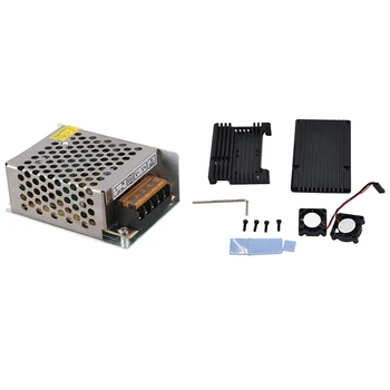 

AC to DC 5V 6A Regulated Switching Power Supply Converter & Aluminum Alloy Armor Case for Raspberry Pi 3 Model B/Pi 3