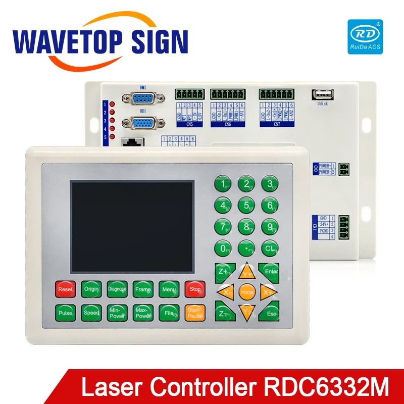 Лазерный режущий контроллер Ruida RDC6332M RDC6334M (с сенсорным экраном) для лазерного