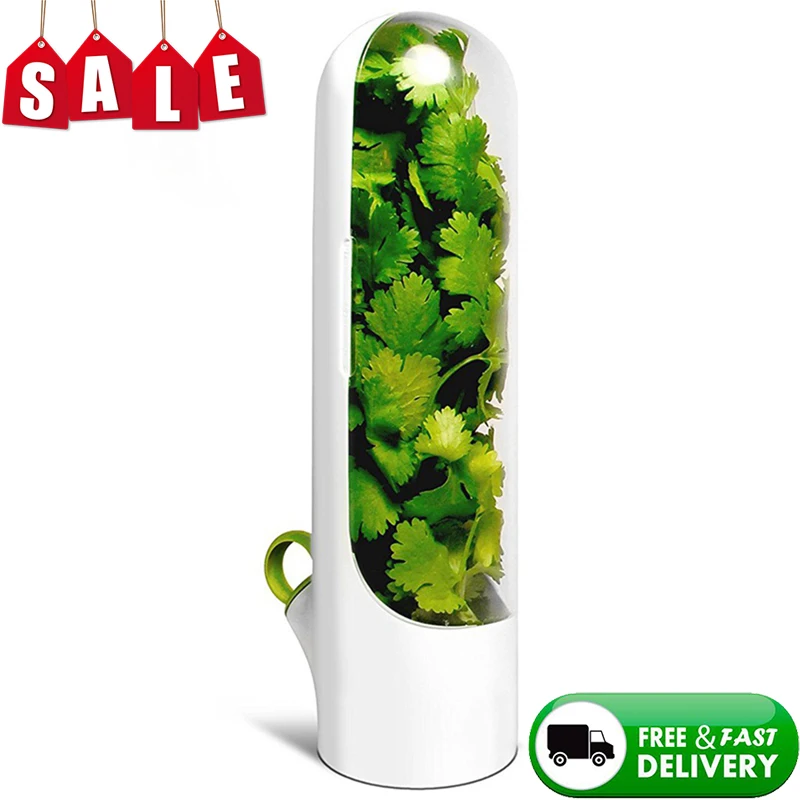 Premium Herb Storage Container Sweettreats Keeps Greens And Vegetables Fresh Kitchen Utensils Home Cooking Accessories | Дом и сад