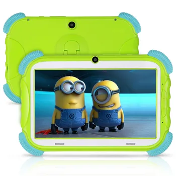 

Android Tablet pc 7 inch 16G WiFi Bluetooth GPS Learning 3D game Silicone Kids-Proof Case stand Tablets pink/green