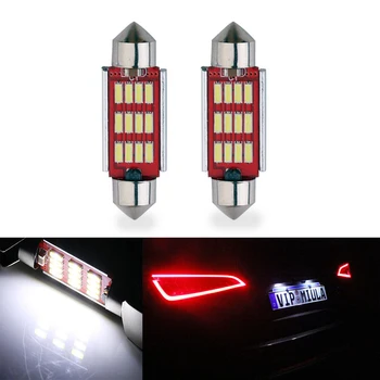 

2x Canbus Led Festoon 36mm C10W C5W Led 4014 12SMD 12V Lamp Lighting Car Dome Bulb License Plate Lights