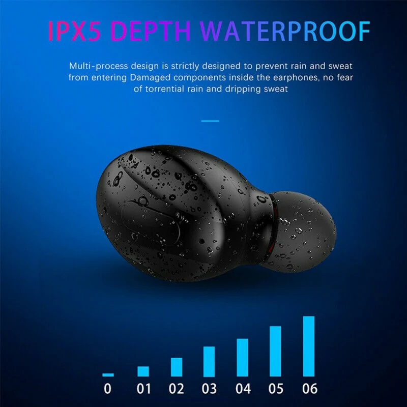 XG13 Bluetooth 5 0 In ear Headset Wireless TWS Sport EDR Earphone Black Rechargeable Earphone Charging Case High quality