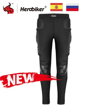 

HEROBIKER Motorcycle Motocross Pants Long Armor Motorcycle Pants Ski Skating Cycling Motocross Protective Gear Hip Protector