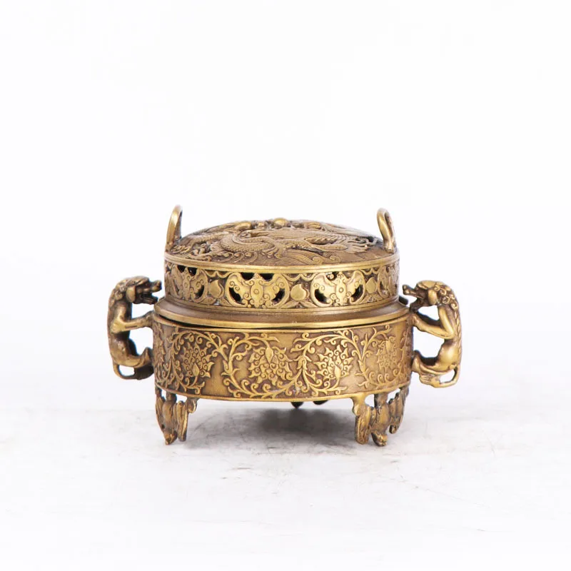 Pure Copper Incense Burner Incense Burner Open Cover Incense Burner