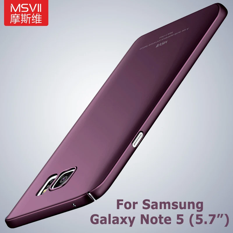 Чехол для Samsung Galaxy Note 5 тонкий матовый чехол Msvii Жесткий Note5 чехлы | Мобильные