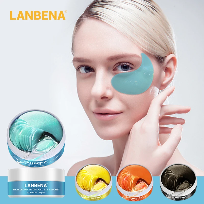 LANBENA с ретинолом коллагеновая Золотая маска для глаз против старения! Убирает