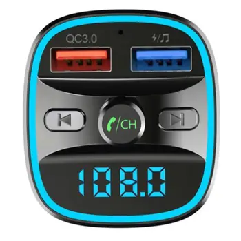 

FM Transmitter Wireless Bluetooth 5.0 Handsfree Car MP3 Player Dual USB Charger
