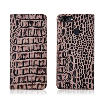 

Crocodile pattern genuine leather case card slot for Asus ZenFone Max Plus M1 ZB570TL/Zenfone Max Plus M2 ZB634KL phone bag capa