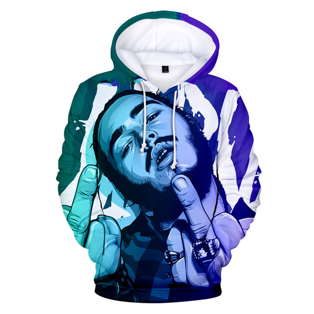 3D POST MALONE THEMED HOODIE