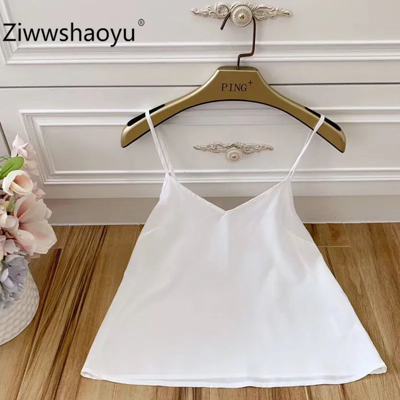 Ziwwshaoyu элегантный белый кружевной топ со стоячим рукавом-фонариком и нашивки-бабочкой, женская блузка