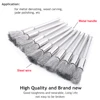 10Pcs 3x5mm Steel Wire Wheel Brushes Set Kit for Mini Drill Rotary Tools Polishing Brush Dremel Accessories 3