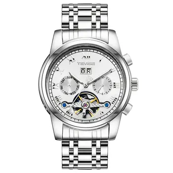 

TEVISE Luxury Noble Men'S Trend Watch Fashion Watch Men'S Mechanical Digital Watch Multi-Function Waterproof Men Watch 2019