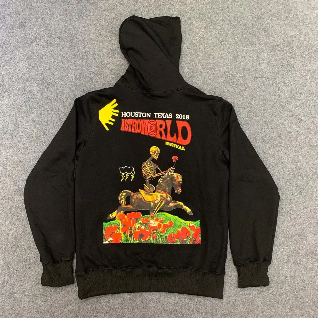 19SS с изображением Трэвиса Скотта Astroworld праздничные кофты с капюшоном для мужчин и женщин Скелет вязаный свитер Канье Уэст Хип Хоп астромир пуловер