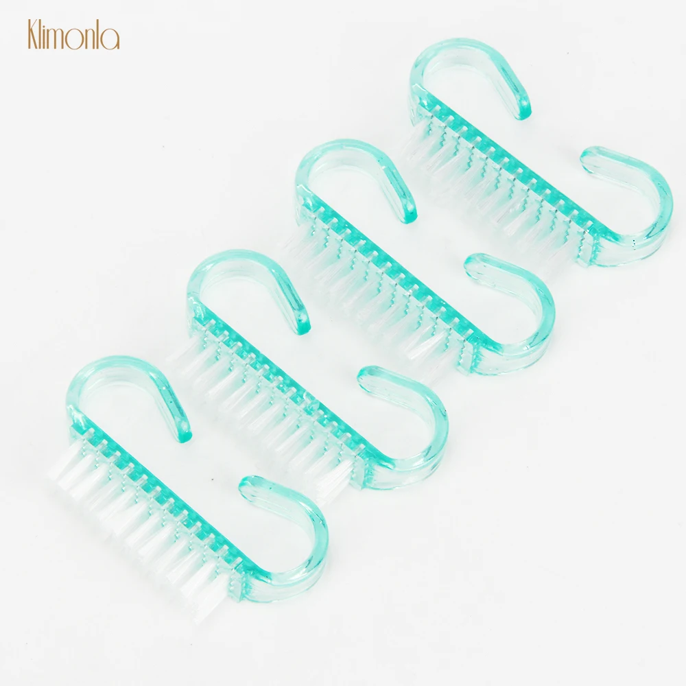 

50pcs/lot Acrylic Nail Dust Cleaning Brush Plastic Handle Small Angle Nail Brush Fingernail Art Manicure Nail Cleaner Tools