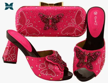 

2019 New Hot Selling Italian design Shoes Matching with Matching Bags African Shoes and Italian Handbags Super high heel