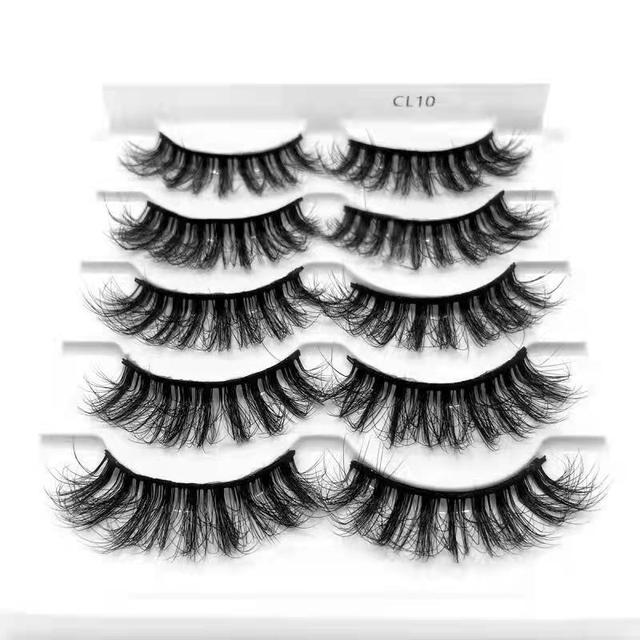 Pairs Multipack 3D Mink Lashes False Eyelashes Handmade Wispy Fluffy Long Lashes Natural Eye Makeup Tools Eye Lashes H13 E08