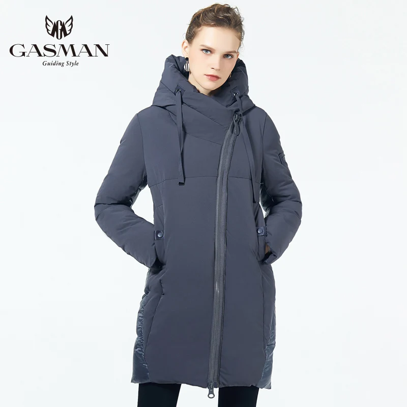 GASMAN теплая куртка женский пиджак зимний пуховик для Женщин 2019 модная зимняя