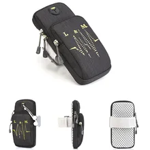 Наручная Сумочка Пеший Туризм дышащая отверстие для наушников многофункциональный Водонепроницаемый Спорт Бег универсальные чехлы для мобильного телефона чехол настраиваемый ремешок тренажерный зал