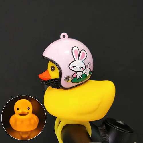 Горячий велосипедный колокольчик "Утка" с легким разбитым ветром маленькая Желтая утка со вспышкой легкие велосипедные шлемы для езды на велосипеде домашний декор - Цвет: 06 Flash Duck Helmet