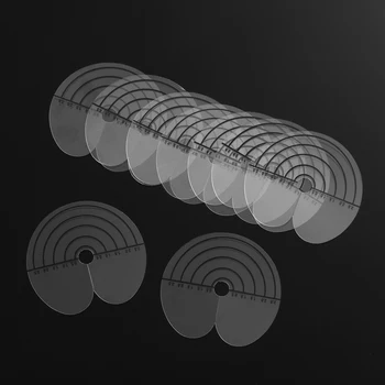 

50pcs/pack Hair Extensions Scalp Protector with Measurements Round Hair Extensions Heat Insulation Sheet heat protector shield