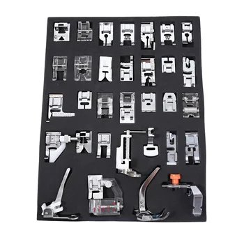 

New 32pcs Domestic Sewing Machine Presser Foot Braiding Blind Stitch Darning Presser Foot Feet Kit Set For Brother Singer Set