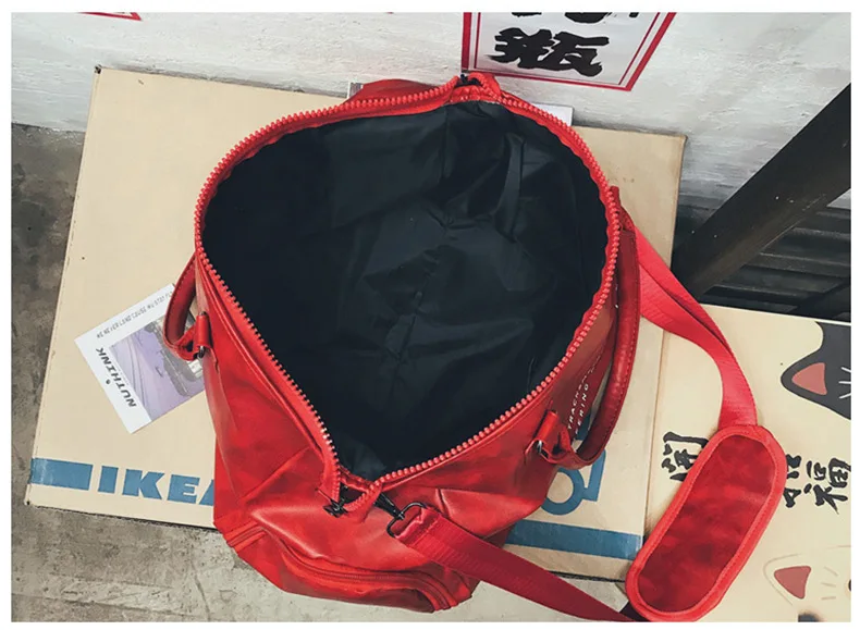 Высококачественная кожаная женская сумка для спортзала, дорожная сумка для багажа, женская спортивная сумка с карманом для фитнеса, сумка через плечо Tas Gymtas XA727WD