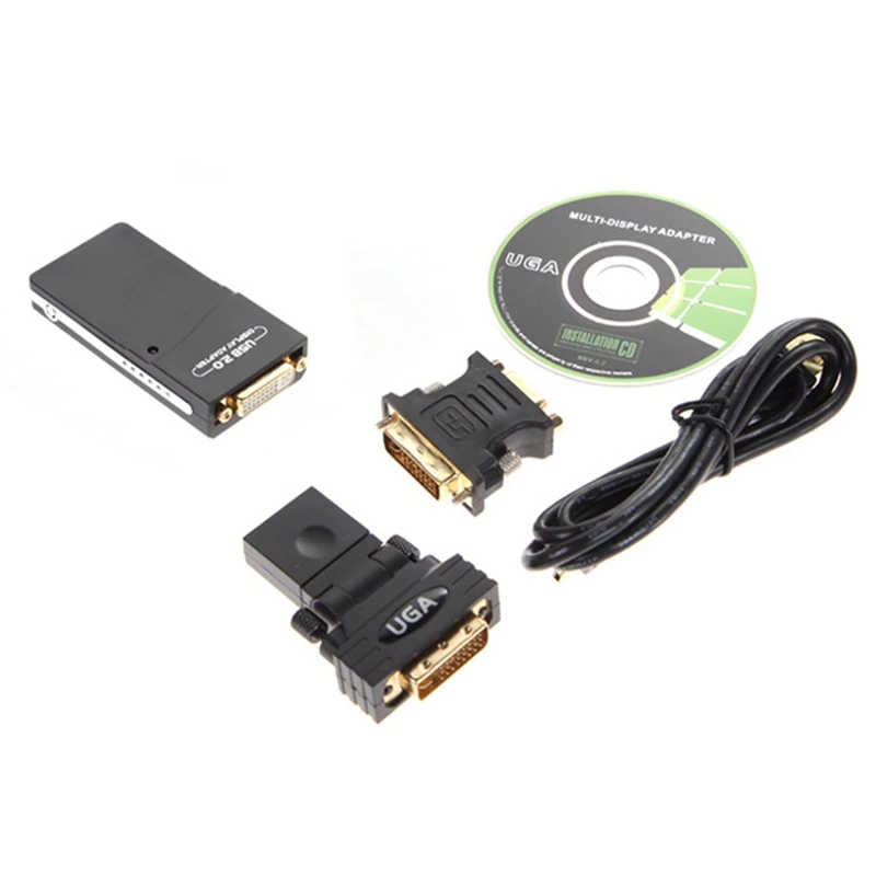 USB 2 0 УЗА к VGA/DVI/HDMI HD 1920X1080 видео Ie адаптер для нескольких Дисплей мониторы