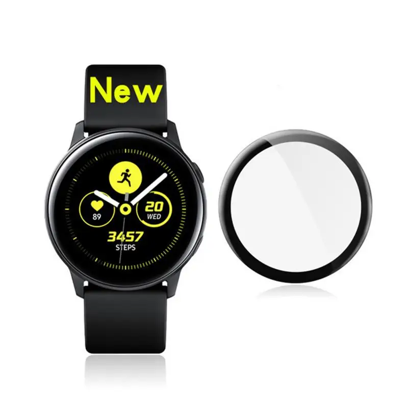Защитная пленка для часов для samsung Galaxy watch, активная закаленная пленка, покрытие на весь экран, ПЭТ, мягкая гибкая 3D пленка