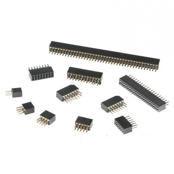 

100pcs 1.27mm Double Row Female 3~50P Breakaway PCB Board Pin Header socket Connector Pin header 2×3/4/5/6/7/8/9/10/12/20/40/50p