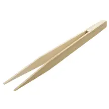 BMBY-текстурированный бамбук Kongfu чай посуда Пинцет 14,5 см цвет древесины