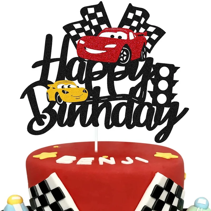 Lightning Mcqueen Birthday Party Decorations | Toppers Cake Birthday Cars  Disney - Cake Decorating Supplies - Aliexpress