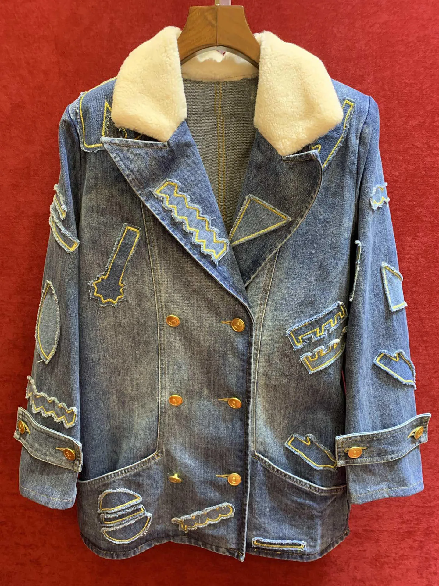 

2019FW high quality women luxury denim jacket coat female casual outerwear clothes gdnz 9.11
