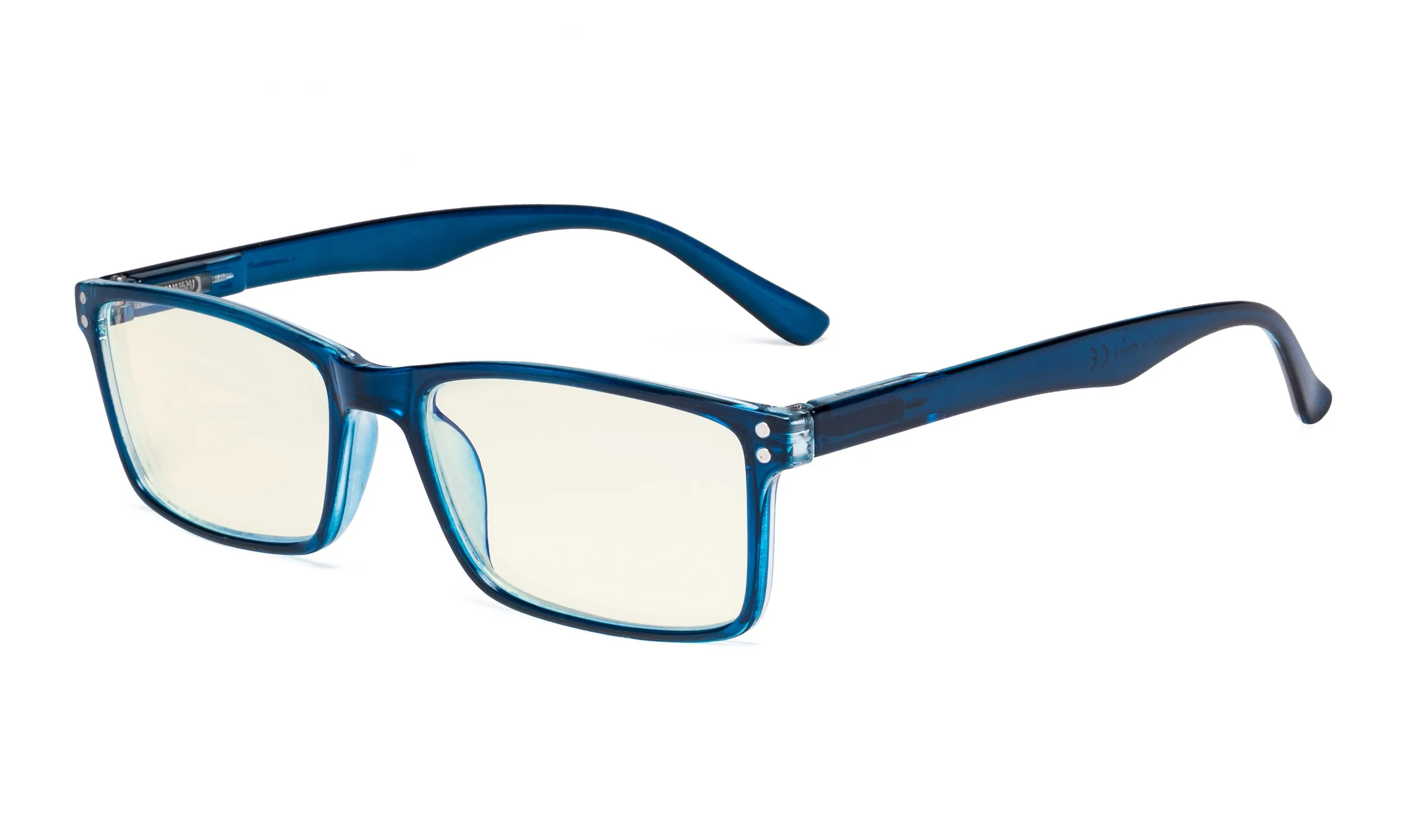 Blue UVR802 Eyekepper компьютерные очки-синий светильник чтения фильтров-UV420 защита стильное качество пружинные петли очки для чтения - Цвет оправы: Blue