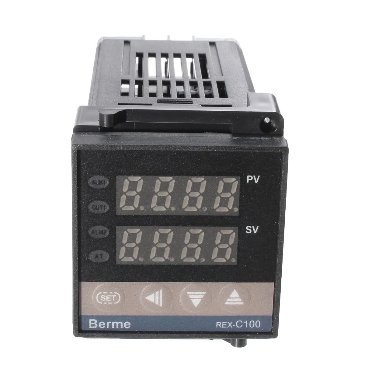 ZEAST цифровой 220 в PID REX-C100 регулятор температуры+ max.40A SSR+ K термопара, PID контроллер комплект+ радиатор