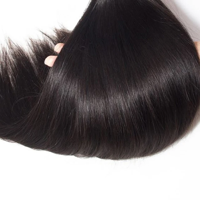 Straight Human Hair Bundles Peruvian Hair Bone Straight Remy Hair Weave 1 pcs 10-30 Inches 100% Natural Human Hair Extensions 5