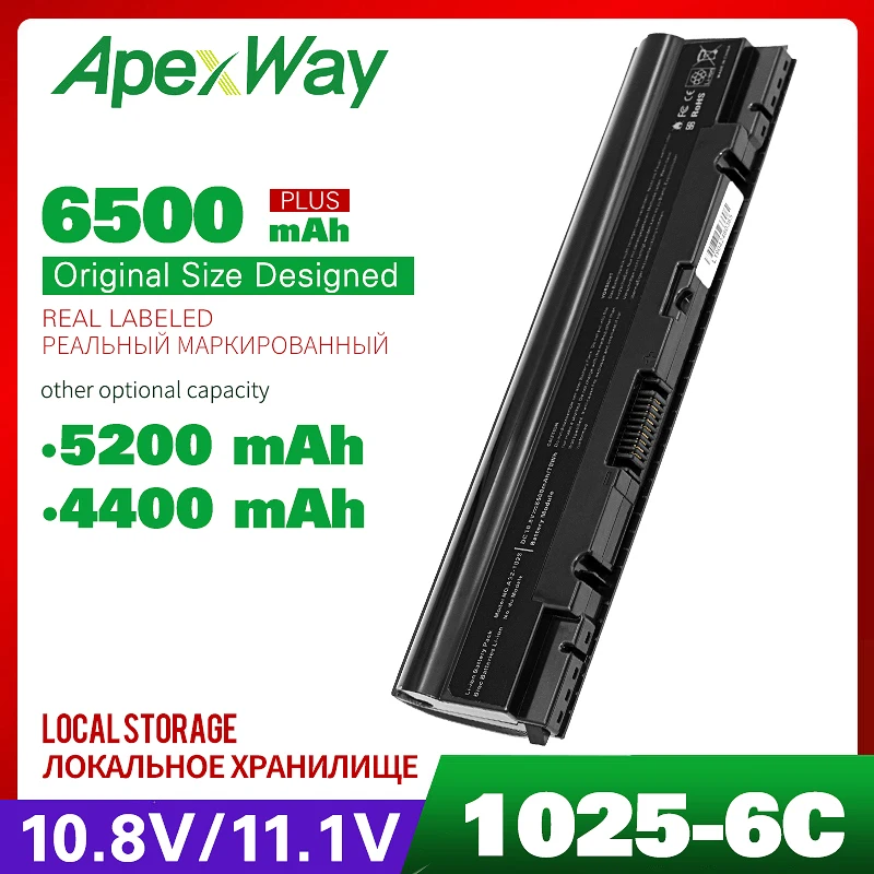 Apexway 11,1 V Батарея для ASUS R052C Eee PC R052CE A32-1025 1225B/C 1025 1025C 1025CE 1225 1225B 1225C R052 R052C R052CE