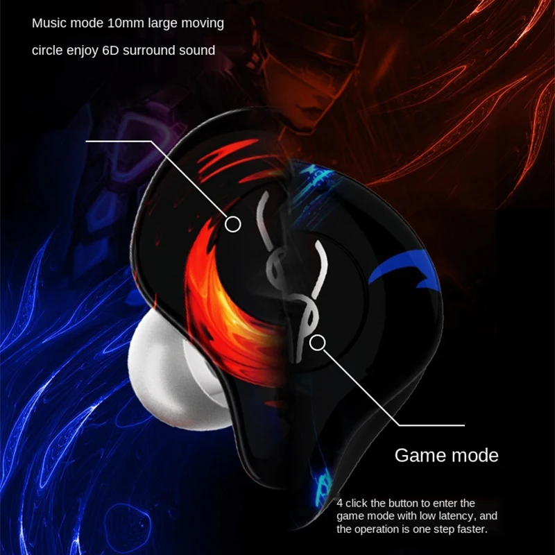 Sabbat G12 Elite In Ear True Wireless Bluetooth Headphone TWS 5.0 High Quality Gaming Music Low latency Earphone Earbud With Mic