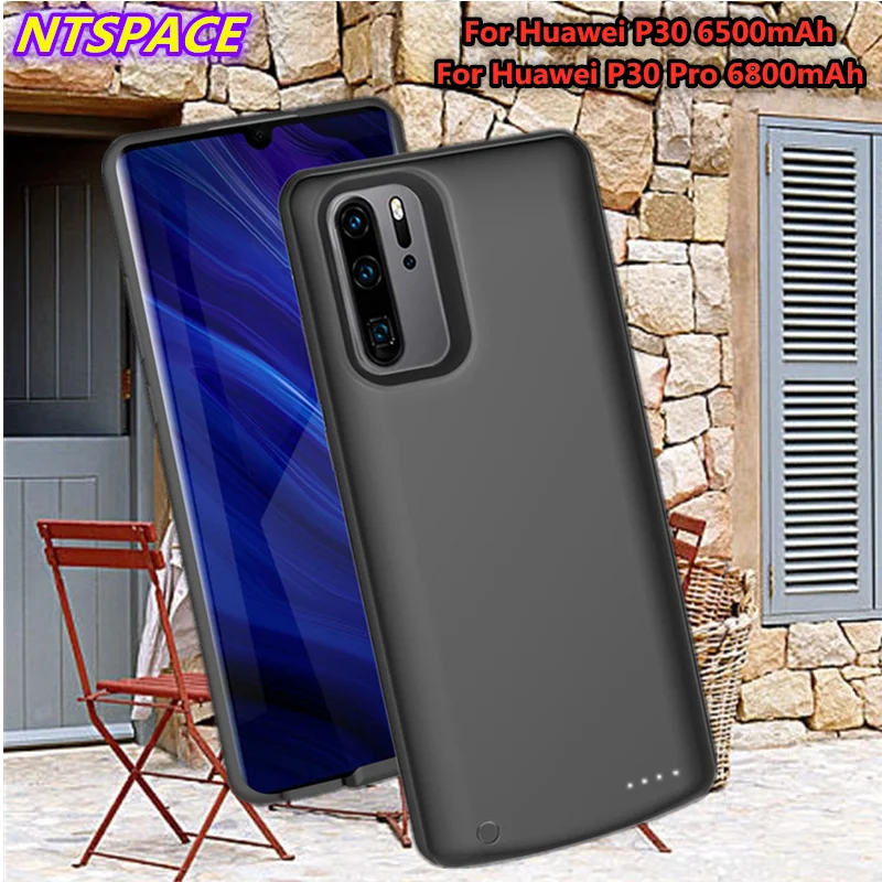 6500 / 6800mAh портативный аккумулятор чехол для Huawei P30 Дополнительный внешний зарядки