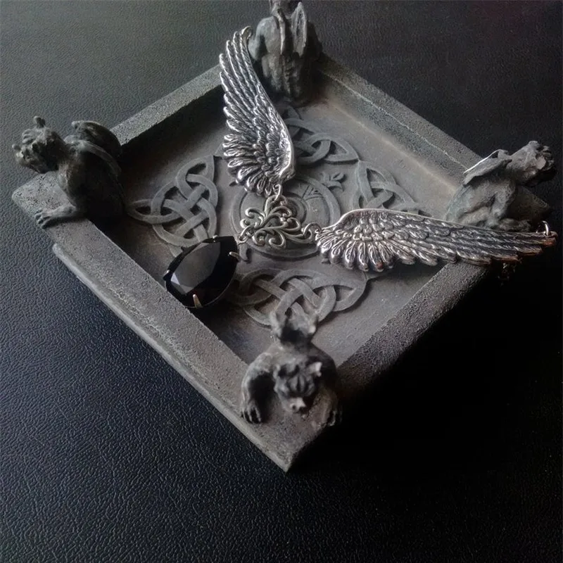Waliicorners New Fashion Jewelry Goth Punk Angel Wings Guardian Pendant Necklace 9 Hd5b054cf6eec4b5780090c5ab3b52271R
