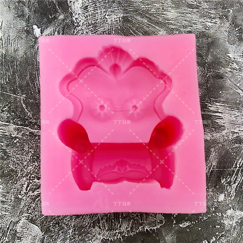 Новая 3D силиконовая форма для дивана в форме стула шоколадная украшения торта