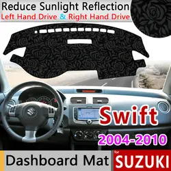 Для Suzuki Swift 2004 ~ 2010 Maruti спортивный Противоскользящий коврик с рисунком розы, приборная панель, накладка, аксессуары ZD11S ZC31S 2005 2006