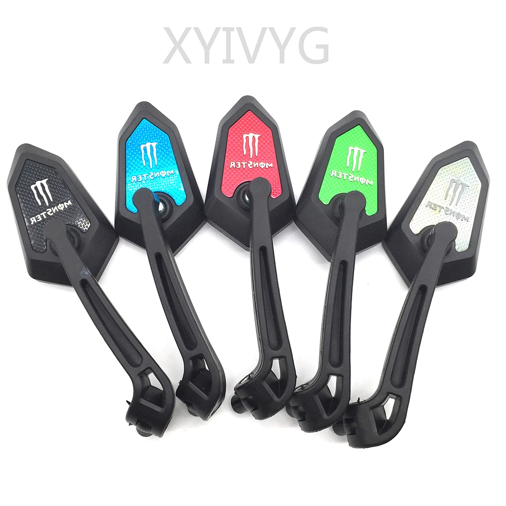

5 Colors Available Plastic Rear View Mirror Motorcycle Mirror For KOSO Rizoma Honda Hyosung Triumph Suzuki Yamaha BMW Universal