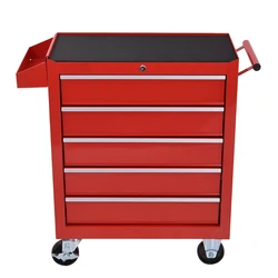 Boîte à outils de rangement à 5 tiroirs, chariot d'atelier, Mobile, multifonction, réparation automobile, entretien, armoire, DA 25 