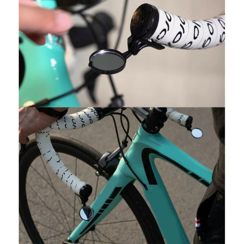 Road Bicycle Mirror Cycling Bike Equipment Accessories Black Handlebar