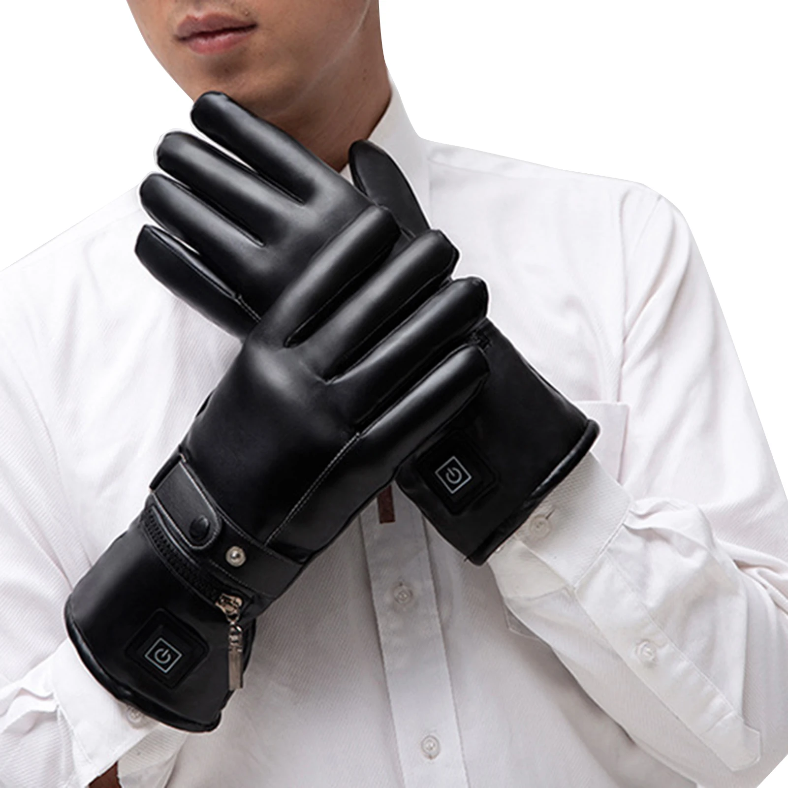 4400mAh Rechargeable Electric Battery Heated Glove Outdoor Winter USB 6-8h