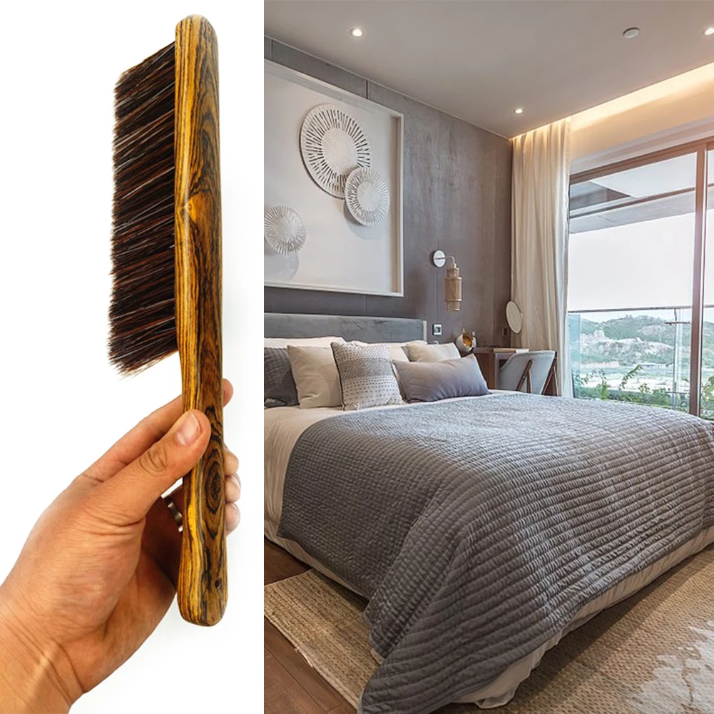 Anti-Static Brush Dust Removing Broom Bed Home Sweeping Soft Multifunctional Sandalwood Handle Cleaning Plastic Mini | Дом и сад