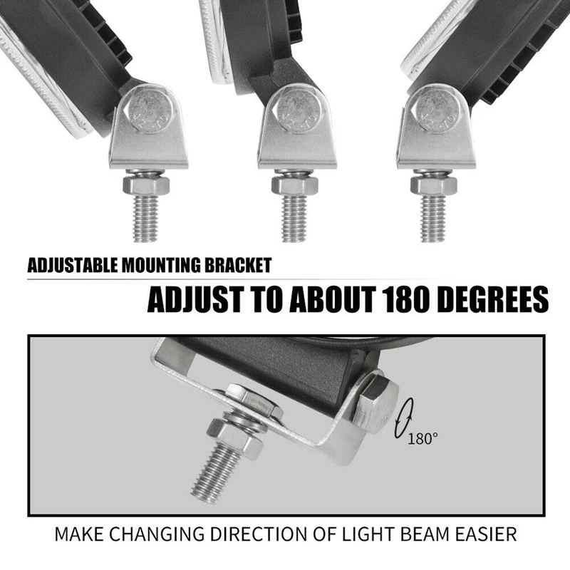 Preise 2Pcs 13600LM Runde LED Work Leuchten LED Spot Flut Strahl Fahren Licht Schoten